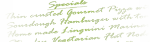 Menus, takeaway and delivery